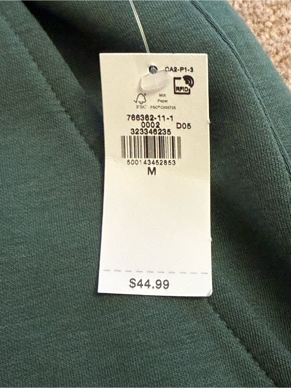 Women’s Forest Green Jogger Sweatpants - Picture 2 of 4